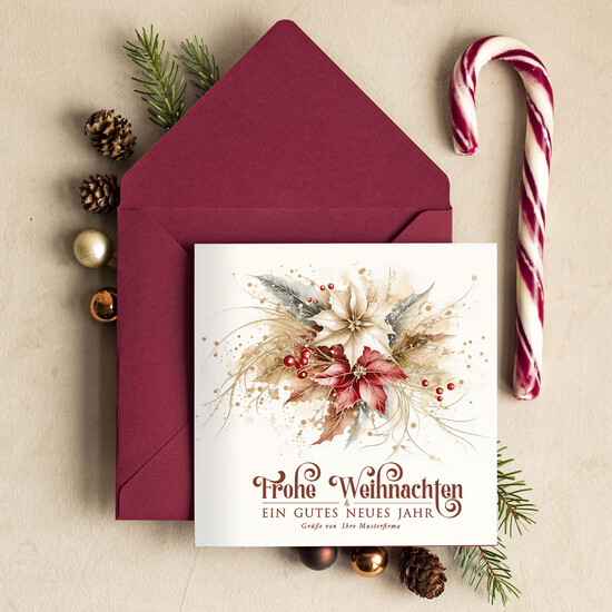 karten retro Retro Weihnachtskarten für Geschäftspartner mit Logo Weihnachtskarten für Geschäftspartner, Firmen Weihnachtskarte mit Umschlag, Weihnachtskarten mit Firmenlogo und Text 05/retro/Wkten