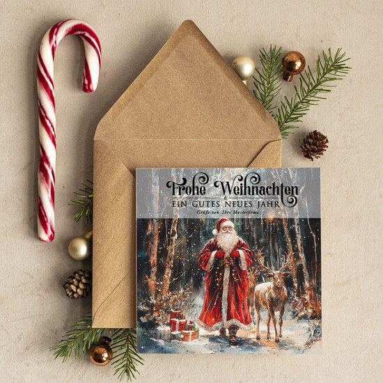 karten modern Moderne Weihnachtskarten für Firmen, Elegante geschäftliche Weihnachtskarte, Exklusive Weihnachtskarten für Geschäftspartner, 14/Mdr/Wkten