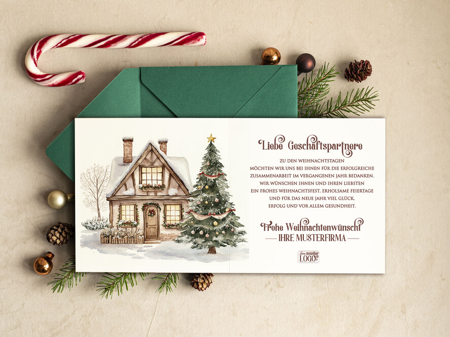karten retro Retro Weihnachtskarten für Geschäftspartner mit Logo Weihnachtskarten für Geschäftspartner, Firmen Weihnachtskarte mit Umschlag, Weihnachtskarten mit Firmenlogo und Text