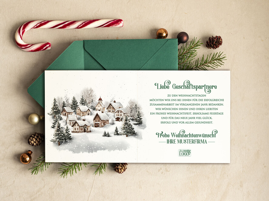karten retro Retro Weihnachtskarten für Geschäftspartner mit Logo Weihnachtskarten für Geschäftspartner, Firmen Weihnachtskarte mit Umschlag, Weihnachtskarten mit Firmenlogo und Text