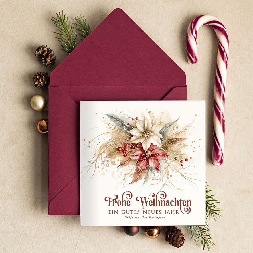 karten retro Retro Weihnachtskarten für Geschäftspartner mit Logo Weihnachtskarten für Geschäftspartner, Firmen Weihnachtskarte mit Umschlag, Weihnachtskarten mit Firmenlogo und Text