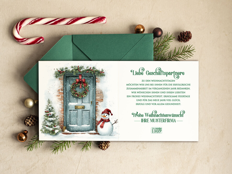 karten retro Retro Weihnachtskarten für Geschäftspartner mit Logo Weihnachtskarten für Geschäftspartner, Firmen Weihnachtskarte mit Umschlag, Weihnachtskarten mit Firmenlogo und Text