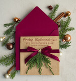 karten eco Weihnachtskarten für Firmen, Exklusive nachhaltige Weihnachtskarte für Geschäftspartner mit Logo & Wunschtext, geschäftliche Weihnachtskarte, Weihnachten Geschäftlich2