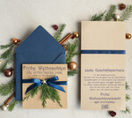 karten eco Weihnachtskarten für Firmen, Exklusive nachhaltige Weihnachtskarte für Geschäftspartner mit Logo & Wunschtext, geschäftliche Weihnachtskarte, Weihnachten Geschäftlich2