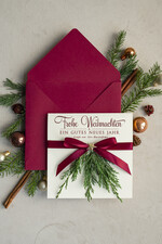 karten eco Weihnachtskarten für Firmen, Exklusive nachhaltige Weihnachtskarte für Geschäftspartner mit Logo & Wunschtext, geschäftliche Weihnachtskarte, Weihnachten Geschäftlich2