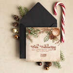 karten retro Retro Weihnachtskarten für Geschäftspartner mit Logo Weihnachtskarten für Geschäftspartner, Firmen Weihnachtskarte mit Umschlag, Weihnachtskarten mit Firmenlogo und Text2