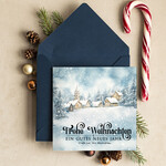 karten retro Retro Weihnachtskarten für Geschäftspartner mit Logo Weihnachtskarten für Geschäftspartner, Firmen Weihnachtskarte mit Umschlag, Weihnachtskarten mit Firmenlogo und Text2