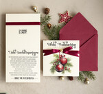 karten Satinband Weihnachtskarten mit Schleife – exklusive & dekorative Weihnachtskarten mit Satinband für Firmen und Geschäftspartner2