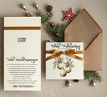 karten Satinband Weihnachtskarten mit Schleife – exklusive & dekorative Weihnachtskarten mit Satinband für Firmen und Geschäftspartner2