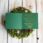 karten Satinband gold Weihnachtskarten mit Goldfolie, Exklusive Weihnachtskarten mit Schleifen, Elegante Firmen-Weihnachtskarten, Weihnachtskarten mit Bändern, Individuelle Weihnachtskarten für Firmen3